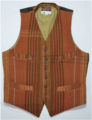 AV-089=38size　HAND WOVEN WOOL TWEED WAISTCOAT