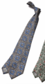 ANT-084　ADAMLEY DAVID EVANS SILK PRINTED TIE　#BLUE