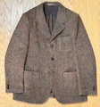 AJ-088-SP-BR Harris Tweed 3B Jacket