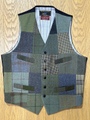 AV-036-CZY Crazy Pattern Tweed Odd Vest (PORTER & HARDING) #NV