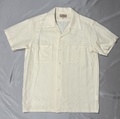 AS-015-SP COTTON SASHIKO OPEN COLLAR S/S SHIRT