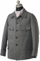 AJ-215 3-PLY WOOL MOHAIR WHIPCORD FRENCH WORK STYLE JACKET