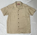 AS-015-SP-2  LINEN CLOTH OPEN COLLAR S/S SHIRT