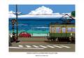 「いつかの海岸線2」湘南イラスト・ポスター（A4サイズ）