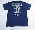 ZEPHYR Surf Shop ゼファーサーフショップ アイコニックTシャツ（ネイビーb)