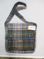 TWEEDMILL ツイードミル ウールタータンショルダーバッグ　(ナチュラル×グリーン×イエロー)