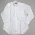 1015 長袖 MORI B/D ピンポイントオックスシャツ(ホワイト)