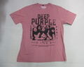 ROCK OFF ロックオフ　ロックTシャツ(ディープパープル　フェードワイン)