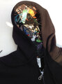 BLACK CAMO ZIPUP HOODIE-color