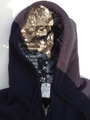 BLACK CAMO ZIPUP HOODIE-mono