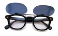 TART OPTICAL ARNEL　JD-04 46サイズ対応・BLESS限定オリジナル跳ね上げ式クリップオンサングラス / ガンメタル：ダークグレーEX（偏光）
