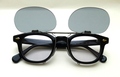 TART OPTICAL ARNEL　JD-04 46サイズ対応・BLESS限定オリジナル跳ね上げ式クリップオンサングラス / アンティークシルバー：ライトグレー（偏光）