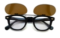 TART OPTICAL ARNEL　JD-04 46サイズ対応・BLESS限定オリジナル跳ね上げ式クリップオンサングラス / ガンメタル：ダークブラウン（偏光）