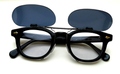 TART OPTICAL ARNEL　JD-04　001A × BLESS限定オリジナルクリップオンサングラス　ガンメタル / ダークグレーEX（偏光）