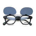 MOSCOT LEMTOSH 46サイズ対応・クリップオンサングラス / アンティークシルバー：ダークグレーEX（偏光）