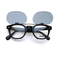 MOSCOT LEMTOSH 46サイズ対応・クリップオンサングラス / アンティークシルバー：ライトグレー（偏光）