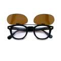 TART OPTICAL ARNEL　JD-04 46サイズ対応・クリップオンサングラス / ガンメタル：ダークブラウン（偏光）