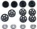 Slot It　1/32　ｽﾛｯﾄｶｰﾊﾟｰﾂ　　PA53◆ランチャLC2　ホイールインサート　Wheel Inserts Lancia LC2 Type　他モデルに流用しやすい便利なデザイン！◇インナーは付けなくっちゃネ！
