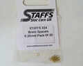 Staffs 製　1/32ｽﾛｯﾄｶ-ﾊﾟｰﾂ　STAFFS324★アクスル シャフトスペーサー 0.25ｍｍ  ｘ20個入り　新入荷・おすすめアイテム！　◆マシンセッティングの必需品！！