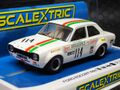 scalextric1/32 ｽﾛｯﾄｶｰ　C3924◆ Ford Escort MK1 　#114/John Fitzpatrick. 　Brands Hatch 1971　　スケレ2018年 秋モデル★前後ライト点灯！