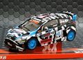 SCX 1/32 ｽﾛｯﾄｶｰ　A10157 ◆FORD FIESTA RS WRC　#43/KEN BLOCK 　RALLY CHAMPION　　4x4,ライト点灯モデル★ケン・ブロック、再入荷しました！