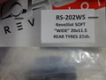 Revoslot　1/32 ｽﾛｯﾄｶｰﾊﾟｰﾂ 　RS202ｗs◆コルベット、バイパー、スープラ、F40、ポルシェGT1、GT2、CLK、F1-GTR用　"ソフト/ワイドタイプ　スーパーグリップ/スリックタイヤ 20 x 11.5mm/shore 22  (Non-Air/リヤ4本入り).　　レボスロットのスープラやバイパーにはコレ！★純正スリックタイヤ！
