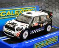 Scaｌextric 1/32 ｽﾛｯﾄｶｰ　C3385 ◆ BMW MINI COUNTRYMAN 　WRC Rallye Monte Carlo 2012 　#12/A.Araujo 、 M.Ramalho 　新商品・ﾊｲﾃﾞｨrﾃｨｰﾙﾓﾃﾞﾙ★ライト点灯！