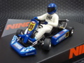 Ninco 1/18 ｽﾛｯﾄｶｰ　　50640◆RACING GO-KART  HARPOON   #64 Blue-color  ステアリング連動機能 ! ★前輪が左右にグイグイ動くよ！