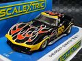 scalextric1/32 ｽﾛｯﾄｶｰ　C4107◆ Chevrolet Corvette  　#68　”Flames"　わかる人だけに是非どうぞ★新登場　フレームス・コルベット！