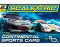 Scalextric 1/32 ｺｰｽｾｯﾄ 　C1319◆Continental Sports Cars Set/コンチネンタル スポーツ　 ｱﾅﾛｸﾞｺｰｽｾｯﾄ 　ｽﾛｯﾄｶｰ2台入り　コントローラー、AC電源付　　お奨め商品★ビギナー向け・格安商品！