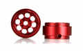 Staffs製　1/32　ｽﾛｯﾄｶｰﾊﾟｰﾂ　STAFFS-96◆アルミホイル　ーMinilite Style Redー 　15.8x8.5mm/インチシャフト用　2個入り　　各社モデルに流用可能！◇ハイセンスでお洒落なアルミホイルです。