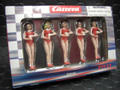 Carrera 1/32 ｺｰｽｻｲﾄﾞ ｱｸｾｻﾘｰ　　21113◆グリッドガール　５体セット/GRID GIRLS FIGURES 　サーキットのジオラマに！★自慢のマシンのそばに！