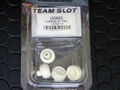 Team-Slot 1/32　ｽﾛｯﾄｶｰﾊﾟｰﾂ　L15015◆Team Slot plastic ”Ronal R8 style” pro wheels 　15x8.5 (4個入り）　チースロの純正プラホイル◆補修に流用に。