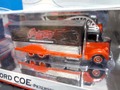 ﾎｯﾄｳｨｰﾙ　1/64　ﾀﾞｲｷｬｽﾄﾓﾃﾞﾙ　　100% HOT WHEELS◆ '38 FORD COE HAULER 　Petersen-AutomotiveMuseum LTD　Red&Blk/ﾋﾟﾝｽﾄﾗｲﾌﾟ　ﾋﾟｰﾀｰｾﾝ博物館・限定ﾓﾃﾞﾙ･希少ﾓﾃﾞﾙ！