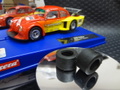 ｵﾘｼﾞﾅﾙ･ﾒｲﾄﾞ 1/32 ｽﾛｯﾄｶｰﾊﾟｰﾂ 　ウレタン・タイヤ◆カレラの VWビートル Gr-5 用　　リヤ2本set　　◆スペアタイヤが心配でしょ！　ウレタンスリックタイヤ from U.S.A.★感激グリップ！