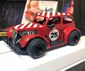 Pioneer 1/30 ｽﾛｯﾄｶｰ　P080◆”Santa” Legends Racer '37 Chevy Sedan. 　''Candy Cane Red". 　'37 シボレーセダン★X'masに”サンタ”スペシャルバージョン入荷！