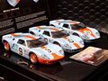 Scalextric 1/32 ｽﾛｯﾄｶｰ　C3896A◆Legends - Ford GT40  LeMans 1968  ”Gulf Triple Pack”  Limited Edtion.　　  限定/チームガルフ3台セット◆再入荷！。