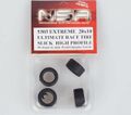 NSR　1/32　ｽﾛｯﾄｶｰﾊﾟｰﾂ　5303◆エクストリーム・グリップタイヤ　ベリーソフト！ 20x11/Lowﾌﾟﾛﾌｨｰﾙ　ｽﾘｯｸﾀｲﾔ/4本入り　　ｽﾛｯﾄｲｯﾄの15～17ﾎｲﾙにも装着可！★イットのN22-1172と同サイズ。エクストリームなグリップ！ 