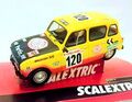 SCX 1/32 ｽﾛｯﾄｶｰ　A10160◆RENAUT  R4L 　Simpar Paris Dakar 1979 　#120/Marreau Brothers .　ライト点灯モデル★再入荷！