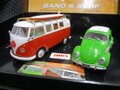 Scalextric 1/32 ｽﾛｯﾄｶｰ　　C3371A◆VW Beetle & VW Camper Van ”Sand & Surf”  Limited Edition 　 限定ボックス2台入り　ﾊｲﾃﾞｨﾃｰﾙﾓﾃﾞﾙ　　★希少・レアな限定モデル！