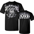 アメリカＴＶシリーズ　ファスト・アンド・ラウド/公式オフィシャル商品　　「ガス・モンキー・ガレージ」②　DISTRESSED BLOOD SWEAT AND BEERS　Ｔシャツ　　熱烈なご要望によりテキサスより緊急空輸！★人気商品！