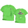 NASCAR/公式オフィシャル商品　　◆DANICA PATRICK　"Go Daddy.com"　　NASCAR　Ｔシャツ　L-サイズ　　　　　　　特選商品★人気のライムグリーン！
