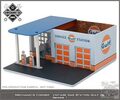 GreenLight　1/64 ﾀﾞｲｷｬｽﾄﾓﾃﾞﾙ用ジオラマ　1:64 ◆GULF OIL ビンテージ ガスステーション ジオラマ 　MECHANIC'S CORNER #1 　ルースを飾ればこりゃ～最高！ガルフのガスステーション、お奨めです。★ 1:64 用のミニジオラマ ！　
