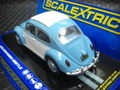 Scalextric 1/32 ｽﾛｯﾄｶｰ　 C3204◆Volkswagen Beetle 1963　　かわいいキャンパストップが再入荷★ライト&テールランプ点灯！