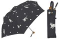 水玉と猫 晴雨兼用ミニ傘（ブラック）