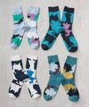 (2psocks)22.5-24.5 デカルコマニー クルーソックス /selected