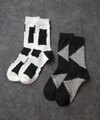 (2psocks)22.5-24.5 ウールソックス /selected