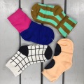 (コドモ)4Pソックスset  格子チェック /unica