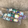 (コドモ)(オトナ)4Pソックス　(スワン、キャット、ドット、幾何学)/unica