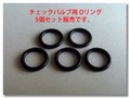 Coleman コールマン ビンテージチェックバルブ用 Oリング 5個セット
